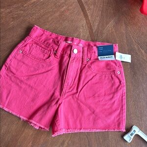Old Navy Pink Jean Shorts Vibrant Summer Style
